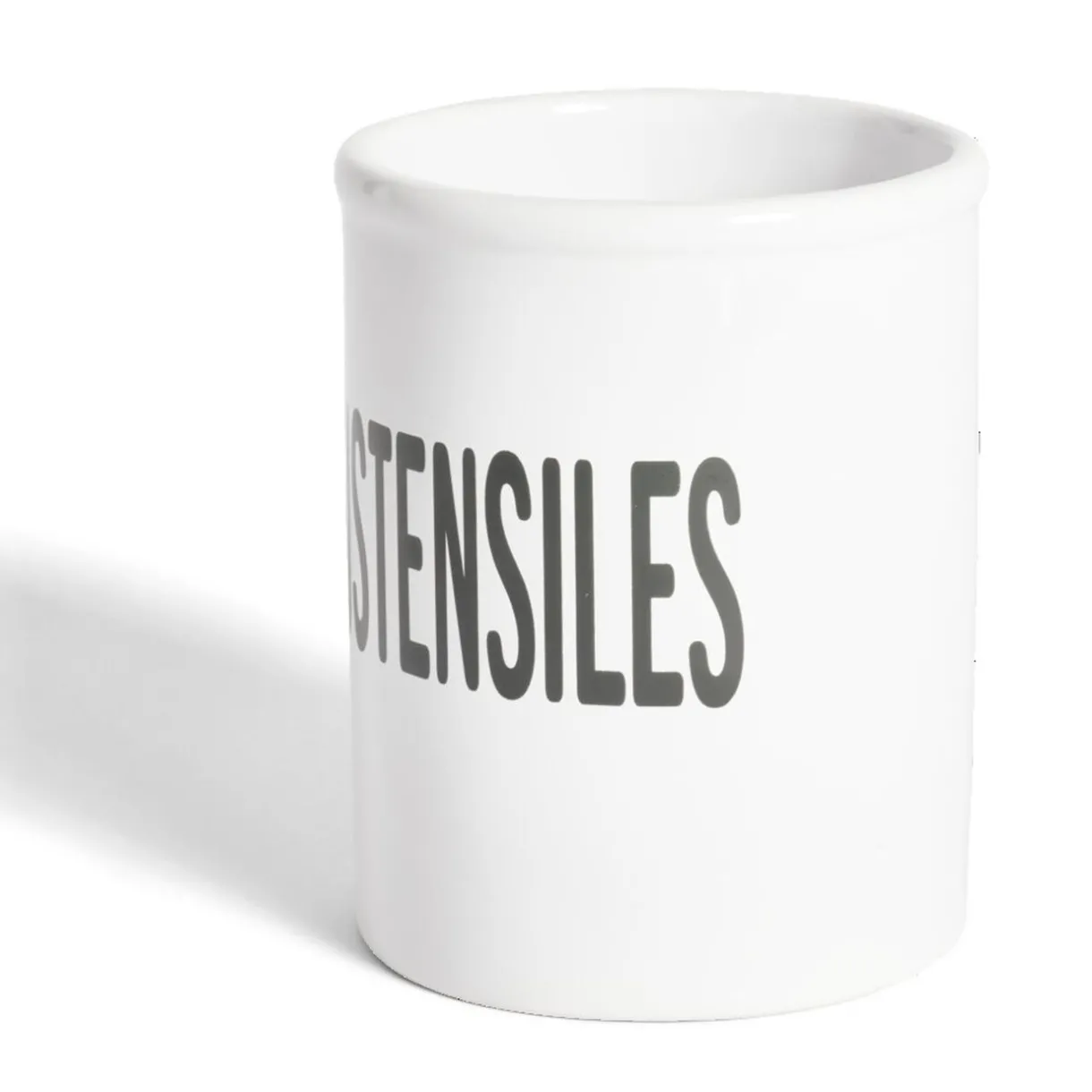 Pot à ustensiles dolomite blanc Ø10xH13,2cm^Gifi Clearance