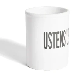 Pot à ustensiles dolomite blanc Ø10xH13,2cm^Gifi Clearance