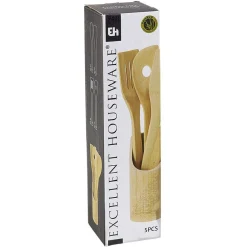 Pot avec ustensiles en bambou^Gifi Hot