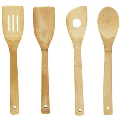 Pot avec ustensiles en bambou^Gifi Hot