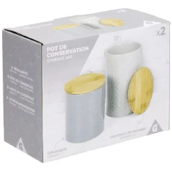 Pot de conservation design carreau de ciment et point relief x2^Gifi Clearance