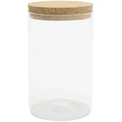 Pot de conservation en verre avec couvercle liège 1 L^Gifi Sale