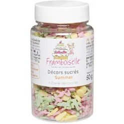 Pot de Décor en sucre Modèle Tropical Orange, Vert et Rose^Gifi Best