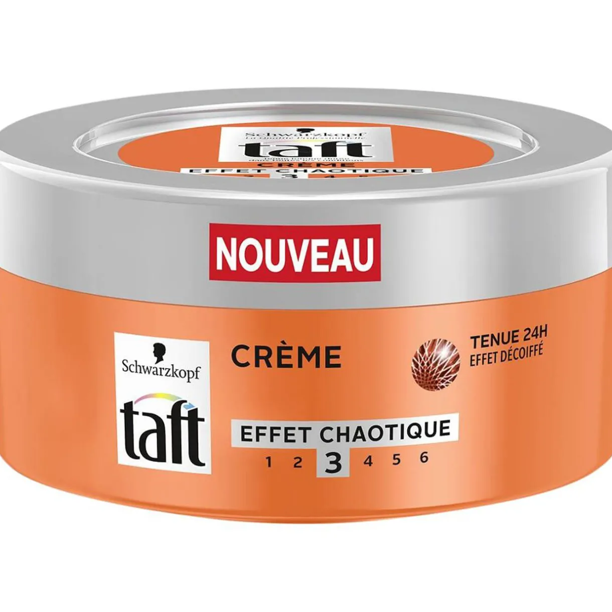 Discount Gifi Pot de gel crème Schwarzkopf Taft effet chaotique décoiffé tenue 24H