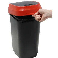Nettoyage Et Entretien|Gifi Poubelle 10 L rouge et noir