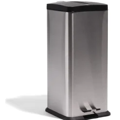 Nettoyage Et Entretien|Gifi Poubelle à pédale 30 L carrée