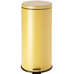 Nettoyage Et Entretien|Gifi Poubelle à pédale en métal jaune 30L