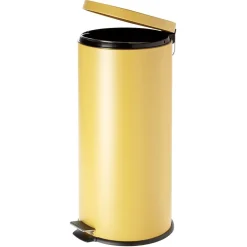 Nettoyage Et Entretien|Gifi Poubelle à pédale en métal jaune 30L