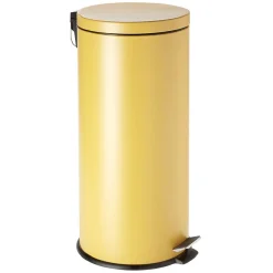 Nettoyage Et Entretien|Gifi Poubelle à pédale en métal jaune 30L