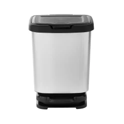 Nettoyage Et Entretien|Gifi Poubelle à pédale Jive noir et gris 20 L