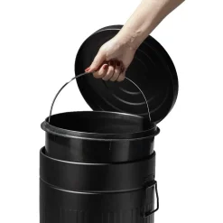 Nettoyage Et Entretien|Gifi Poubelle à pédale noire 30 L