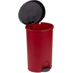 Nettoyage Et Entretien|Gifi Poubelle à pédale rouge et gris 27 L