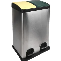 Nettoyage Et Entretien|Gifi Poubelle à pédales tri sélectif 2 x 20 L