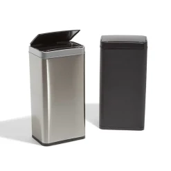 Nettoyage Et Entretien|Gifi Poubelle automatique avec seau gris métallisé 40 L