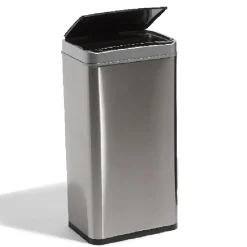 Nettoyage Et Entretien|Gifi Poubelle automatique avec seau gris métallisé 40 L