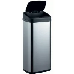 Nettoyage Et Entretien|Gifi Poubelle automatique grise et noire 40 L