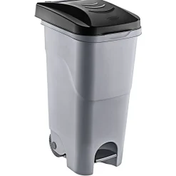 Nettoyage Et Entretien|Gifi Poubelle de rue 85L grise - 41x38,5xH85cm