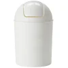 Nettoyage Et Entretien|Gifi Poubelle de salle de bain en plastique blanc 6L