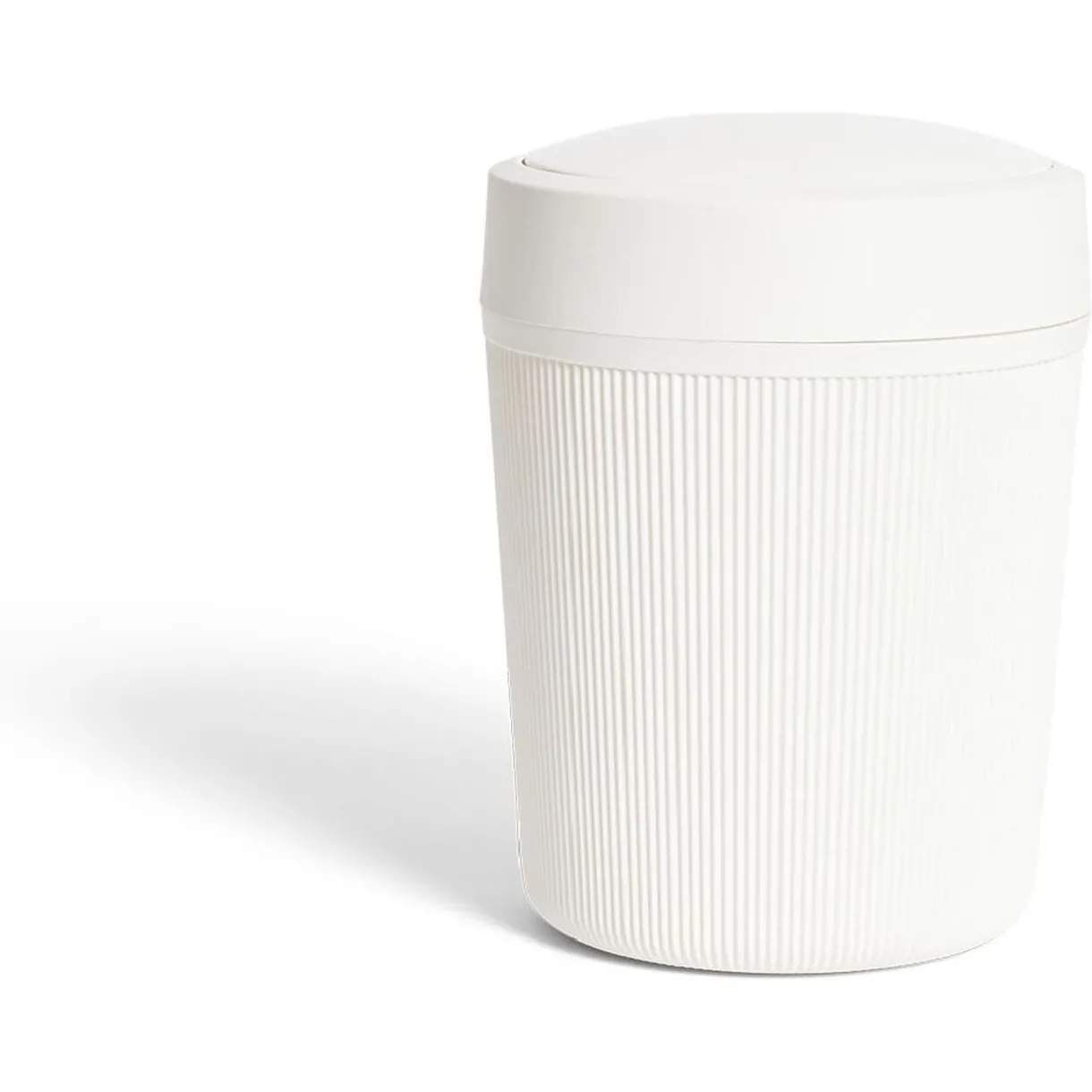 Nettoyage Et Entretien|Gifi Poubelle de salle de bain grise ou beige Ø18,5xH25cm