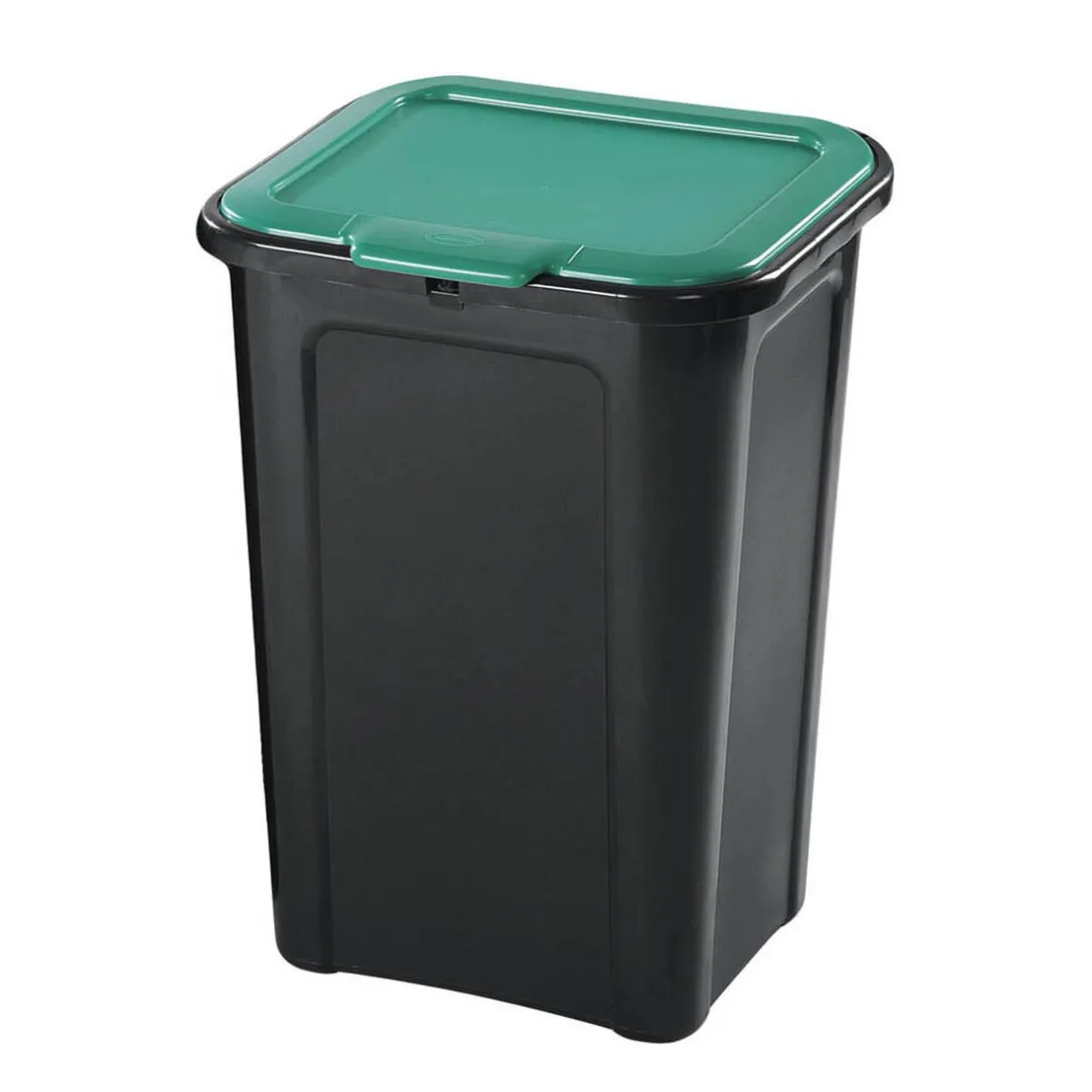 Nettoyage Et Entretien|Gifi Poubelle de tri couvercle vert 45L