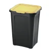 Nettoyage Et Entretien|Gifi Poubelle de tri couvercle jaune 45L