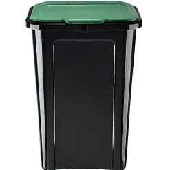 Nettoyage Et Entretien|Gifi Poubelle de tri couvercle vert 45L