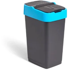 Nettoyage Et Entretien|Gifi Poubelle de tri pour papier 35L plastique bleu et noir