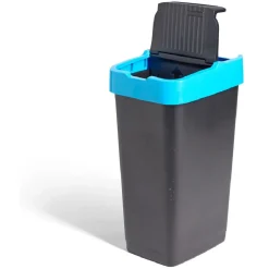 Nettoyage Et Entretien|Gifi Poubelle de tri pour papier 60L plastique bleu et noir