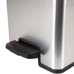 Nettoyage Et Entretien|Gifi Poubelle grise slim à pédale 25 L