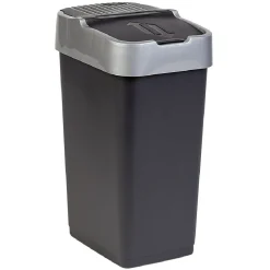 Nettoyage Et Entretien|Gifi Poubelle 35L à couvercle basculant push up H51 cm