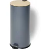 Nettoyage Et Entretien|Gifi Poubelle 30L à pédale et frein de chute métal gris