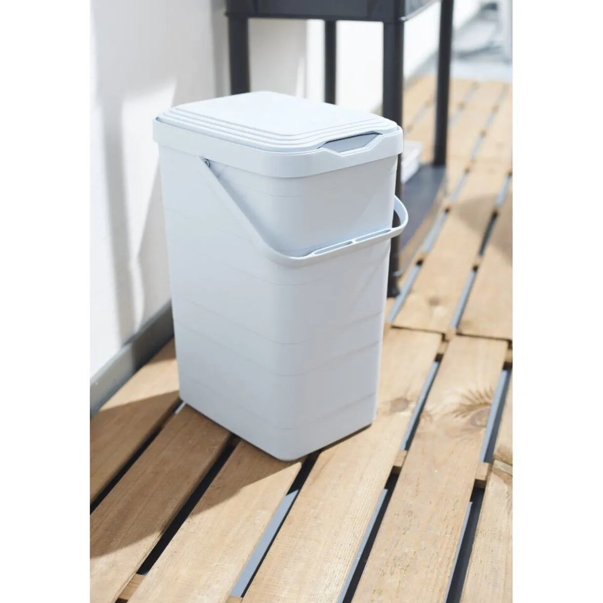 Nettoyage Et Entretien|Gifi Poubelle nomade de porte avec fixation à clip 14 L