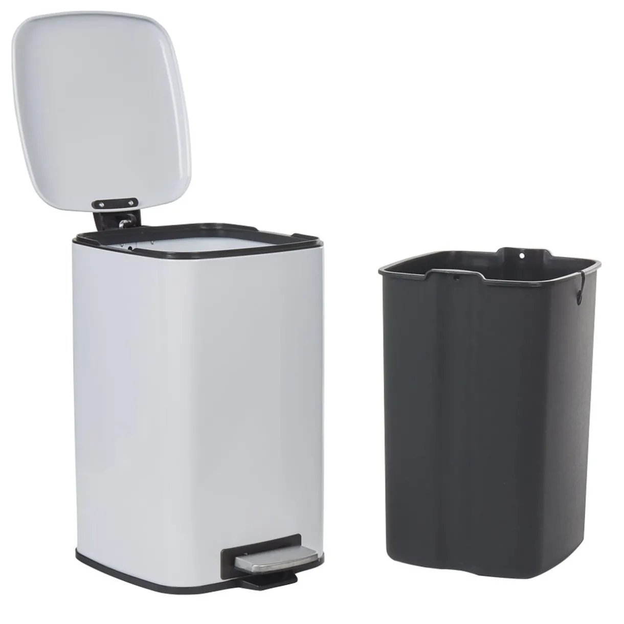 Nettoyage Et Entretien|Gifi Poubelle pédale blanche 20 L