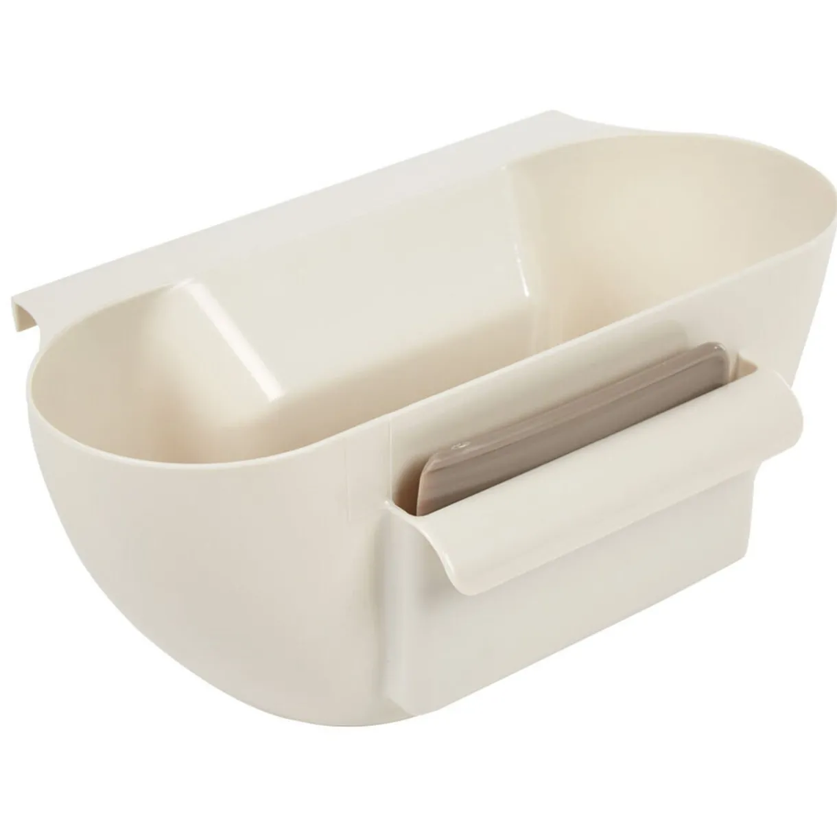 Nettoyage Et Entretien|Gifi Poubelle pour plan de travail crème