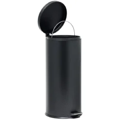 Nettoyage Et Entretien|Gifi Poubelle ronde à pédale métal Noir 30l