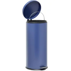 Nettoyage Et Entretien|Gifi Poubelle ronde à pédale métal Bleu 30l