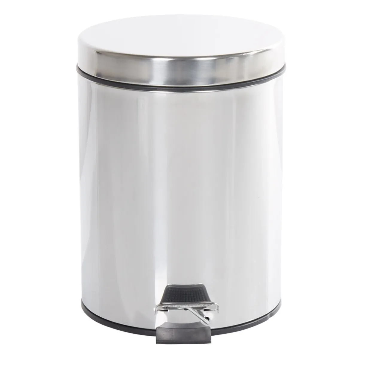 Nettoyage Et Entretien|Gifi Poubelle ronde gris métallisé 5 L