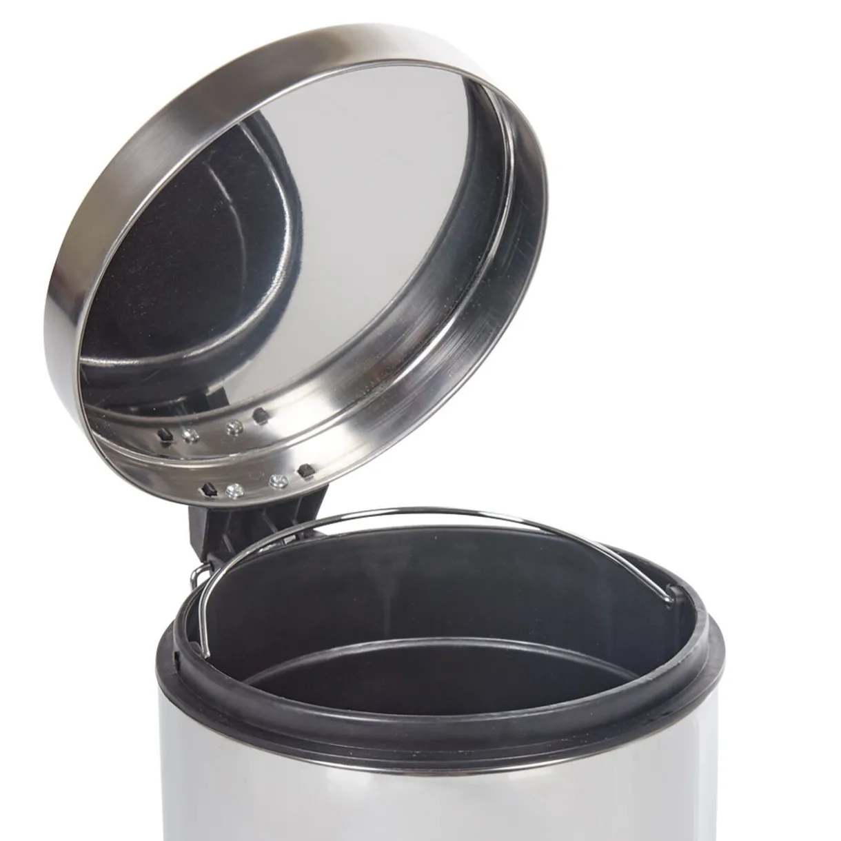 Nettoyage Et Entretien|Gifi Poubelle ronde gris métallisé 5 L