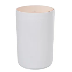 Nettoyage Et Entretien|Gifi Poubelle ronde 5L blanche avec couvercle rose gold