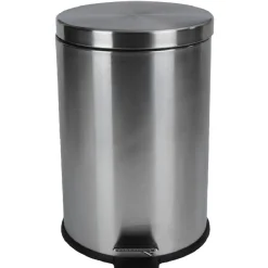 Nettoyage Et Entretien|Gifi Poubelle ronde pédale gris métallisé 20 L