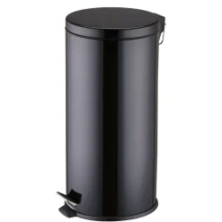 Nettoyage Et Entretien|Gifi Poubelle ronde pédale noir 30 L