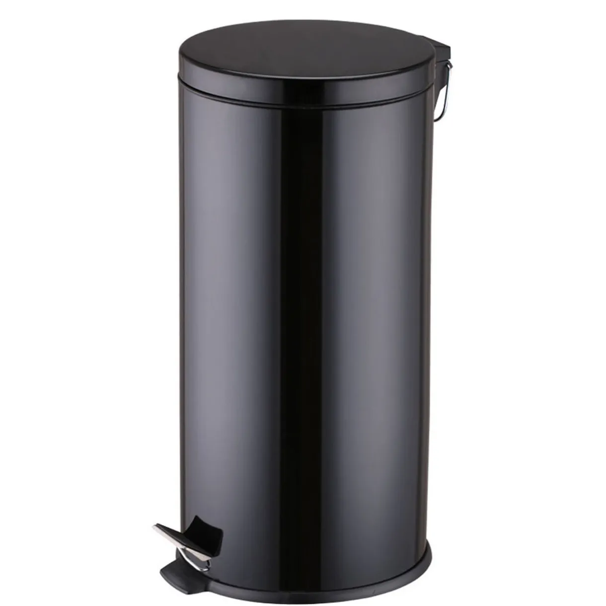 Nettoyage Et Entretien|Gifi Poubelle ronde pédale noir 30 L