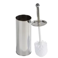 Best Gifi Poubelle salle de bain 5 L et brosse WC gris