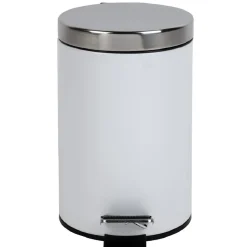 Nettoyage Et Entretien|Gifi Poubelle salle de bain blanche 3 L