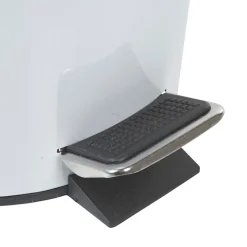 Nettoyage Et Entretien|Gifi Poubelle salle de bain blanche motif triangles 3 L