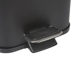 Nettoyage Et Entretien|Gifi Poubelle salle de bain carré noir 3 L