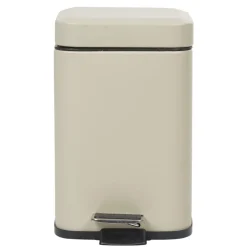 Nettoyage Et Entretien|Gifi Poubelle salle de bain carré taupe 3 L