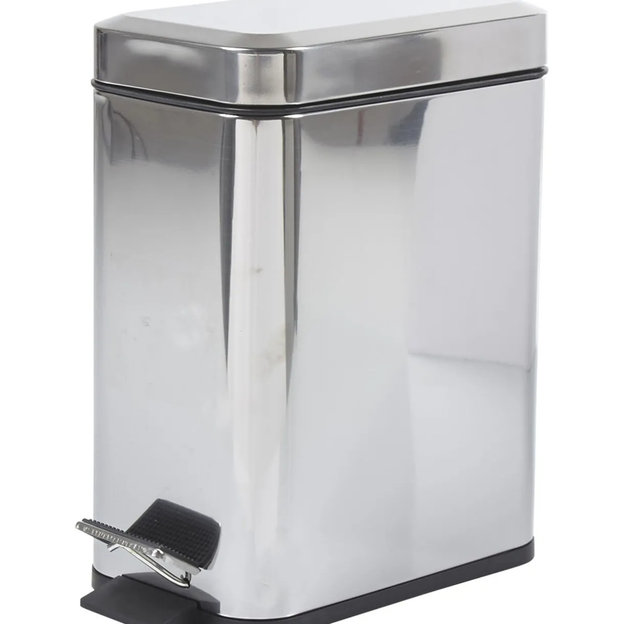 Nettoyage Et Entretien|Gifi Poubelle salle de bain grise 5 L