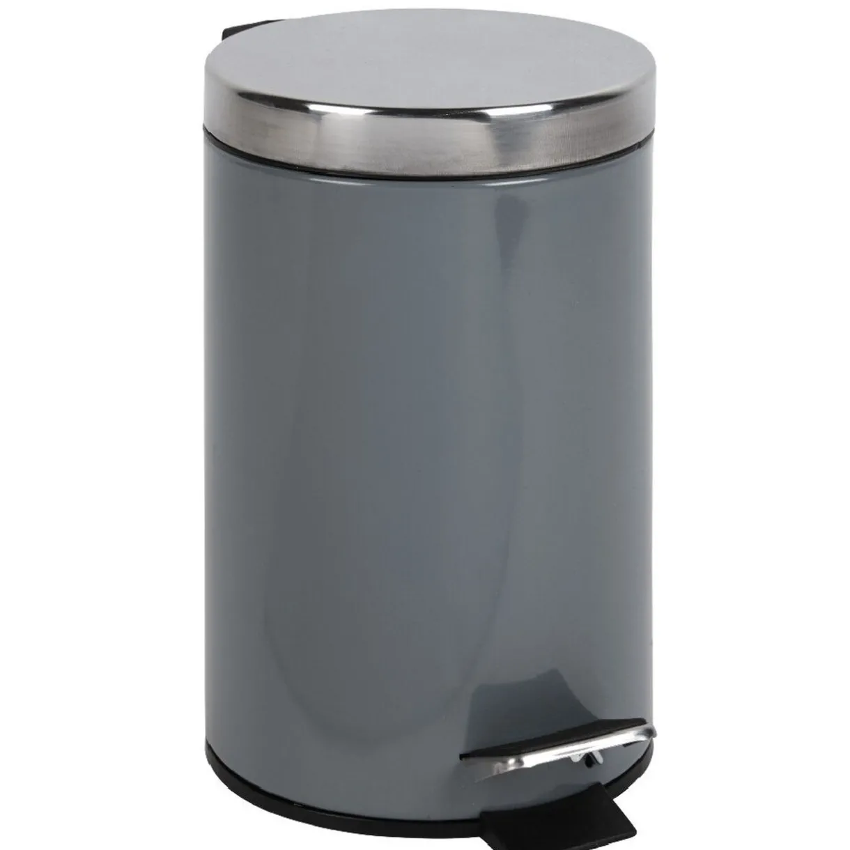 Nettoyage Et Entretien|Gifi Poubelle salle de bain grise 3 L