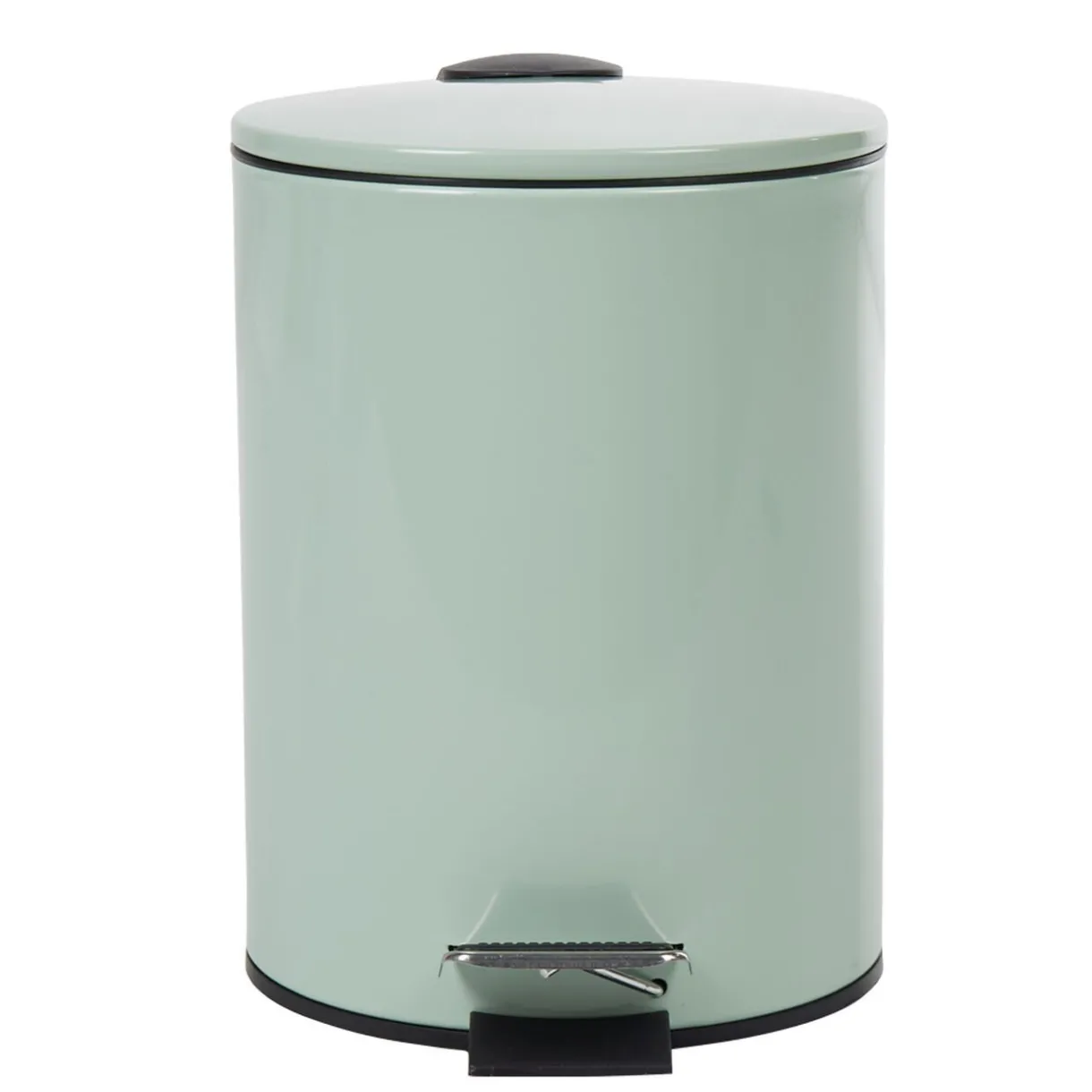 Nettoyage Et Entretien|Gifi Poubelle salle de bain métal uni vert d'eau 3L